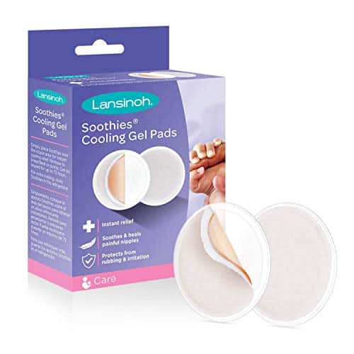 lansinoh soothies breast gel pads for breastfeeding and nipple relief 2 pads