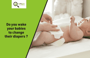 do you wake your baby to change their diaper
