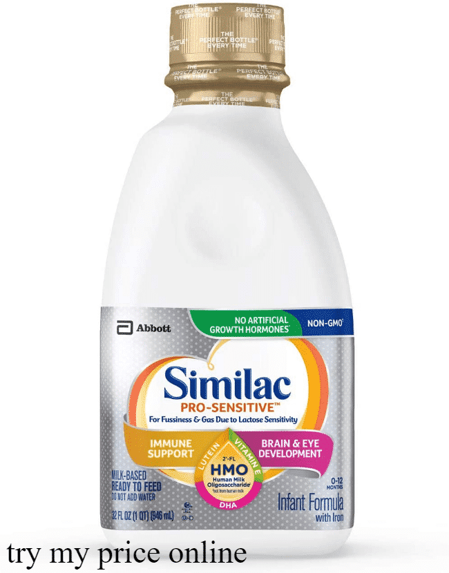 Similac pro-sensitive, product description and instructions of use.