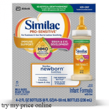Similac pro sensitive 2 oz, product description and instructions for use