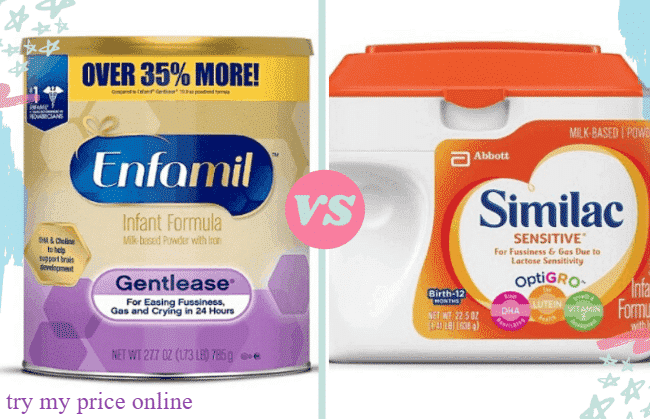 Similac pro sensitive vs enfamil sensitive