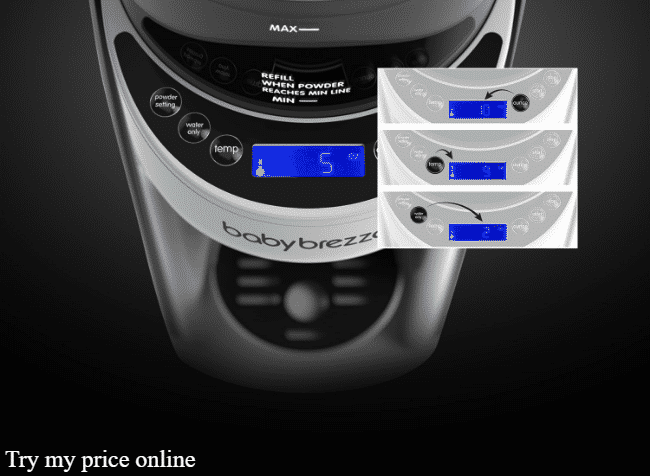 Baby brezza formula settings pdf, detailed explaniation.