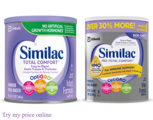 Difference between similac pro advance and pro total comfort