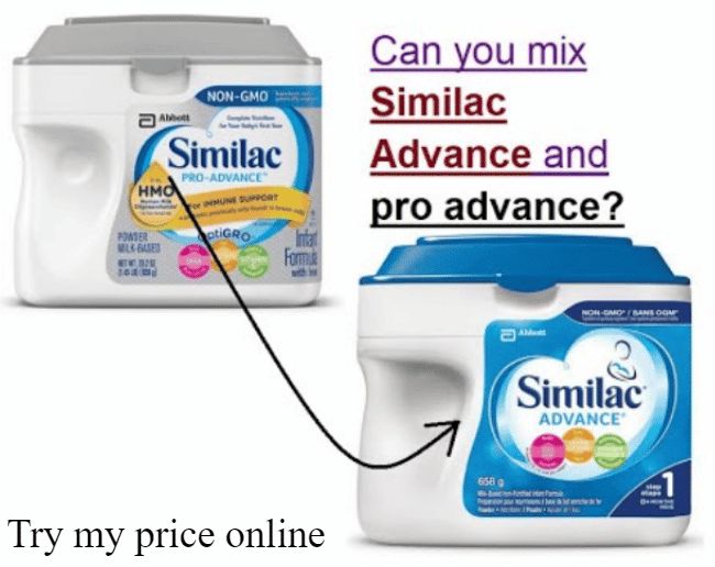 Can you mix similac advance and pro advance