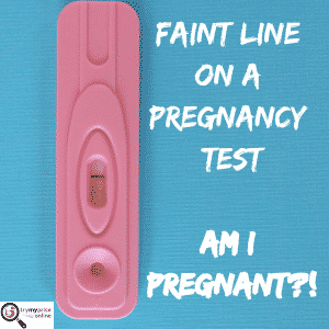 clear blue pregnancy test results faint line