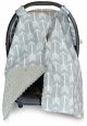 2 in 1 Carseat Canopy and Nursing Cover Up with Peekaboo Opening | Large Infant Car Seat Canopy for Boy or Girl | Best Baby Shower Gift for Breastfeeding Moms