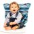 MY LITTLE SEAT Travel High Chair Hudson Stripes – Travel High Chairs For Babies and Toddlers – Safety Tested for Strength & Durability – Modern Design