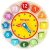 Coogam Wooden Shape Color Sorting Clock – Teaching Time Number Blocks Puzzle Stacking Sorter