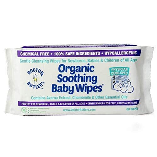 Doctors Butler’s Organic Soothing Baby Wipes