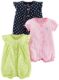 Simple Joys by Carter’s Baby Girls’ 3-Pack Snap-up Rompers
