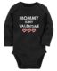 Tstars Mommy is My Valentine Mom & Infant Valentines Day Baby Long Sleeve Bodysuit