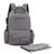 Utopia Alley Allcamp Diaper Bag, Capacity Support Any Baby Stroller with Changing Pad, Grey